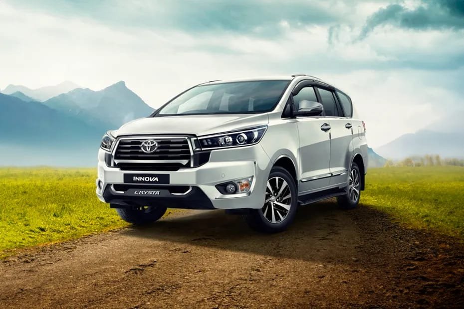 Toyota Innova Crysta taxi vehicle from Srinivasa Car Travels